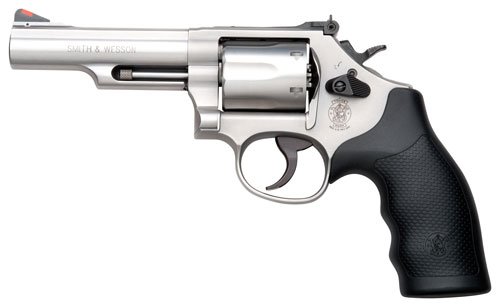 S&W 66 357 MAG 4.25" Adj - 6-Shot Stainless Rubber