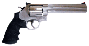 S&W 629 44MAG 6.5" As 6-Shot - Stainless Steel Rubber