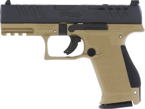 Walther PDP Compact 9mm 4" FS - 15-Shot TAN Polymer Frame