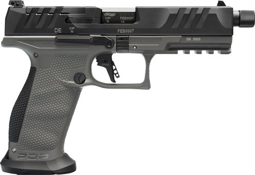 Walther PDP Or Pro SD 9mm 5.1" - 18-Shot Gray Polyomer Frame