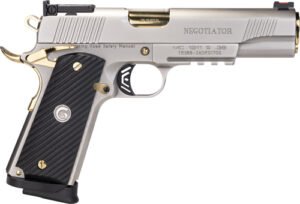 Girsan 1911 Negotiator Talo - 38 Super 5" 9RD Titanium/Gold