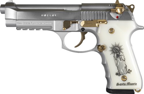 Girsan Regard Liberadore 9mm - Gold/Chrome Engraved 18-Shot - Image 2