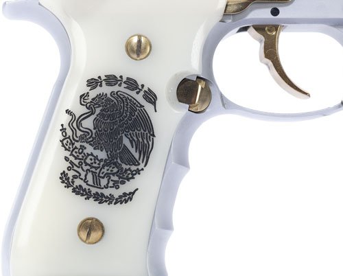 Girsan Regard Liberadore II - 9mm Gold/Chrome Engr.18-Shot - Image 2