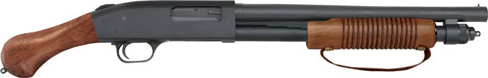 Mossberg 590 Nightstick 12GA - 3" 6RD Corncob Forend BLD/Wood