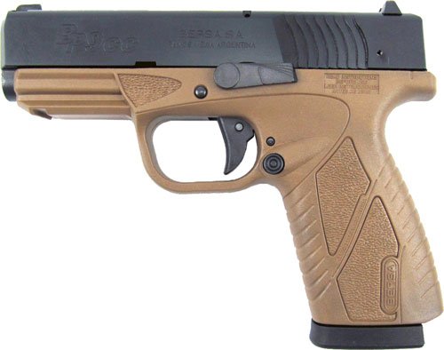 Bersa BP CC 9mm FS - 8 Shot Matte W/FDE Frame