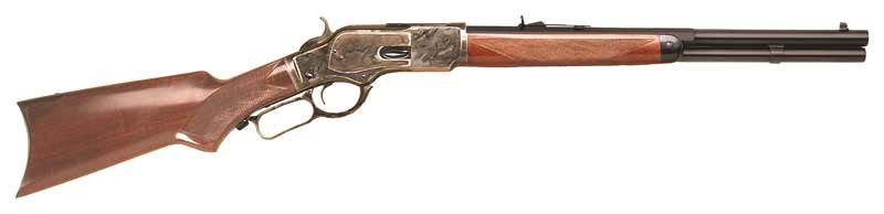 Cimarron TX Brush Popper 45LC - 18" Oct/RD Blued P.Grip Walnut