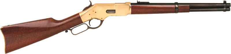 Cimarron 1866 Yellowboy 45LC - 16" Brass/Blued Walnut
