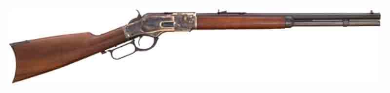 Cimarron 1873 Short Rifle - 357/38 20" CC/Blued Walnut