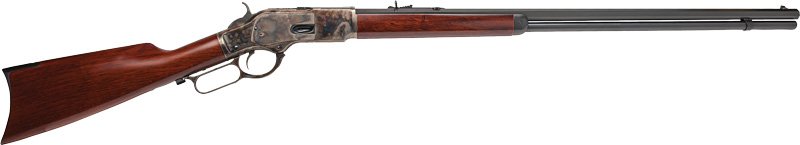 Cimarron 1873 Long Range 45LC - 30" Octagon CC/Blued Walnut