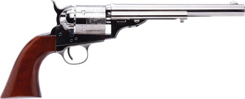 Cimarron 1872 Open Top Army - 45LC 7.5" FS Nickel Walnut