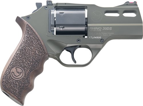 Chiappa Rhino 30SA 357MAG - 3" Adj. Sight ODG/Walnut