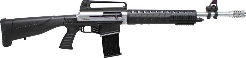 Iver Johnson Stryker 12GA 3" - 20" 5RD Nickel Black