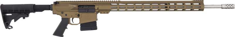 Glfa AR10 Rifle 243 WIN - 24" S/S BBL 5-Shot Bronze