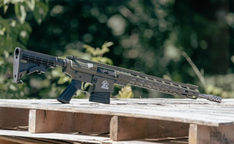 Glfa AR10 Rifle 308 WIN - 18" S/S BBL 10-Shot OD Green - Image 4