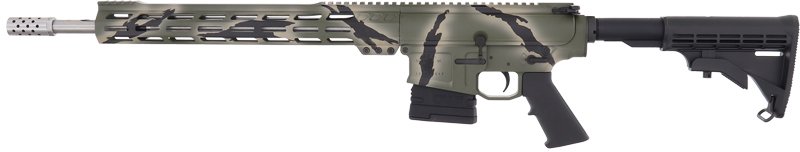 Glfa AR10 Rifle 308 WIN 18" - S/S 10RD Pursuit Green Camo - Image 2