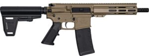 Glfa AR15 Pistol W/Brace 223 - Wylde 7.5" Nit Flat Dark Earth