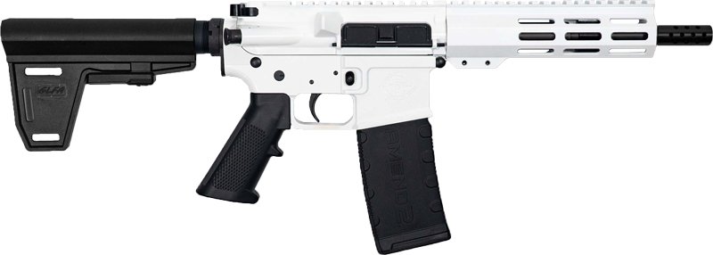 Glfa AR15 Pistol W/Brace 223 - Wylde 7.5" BBL Nitride White