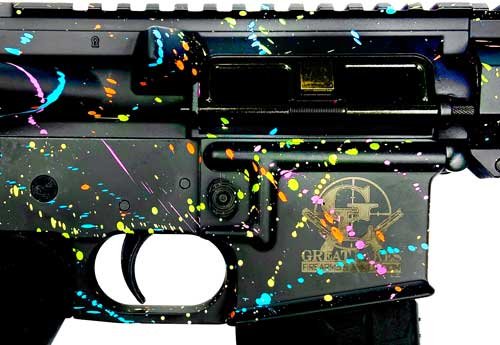 Glfa AR15 Splatter 223 Wylde - 16" 1:8 Nit BBL Black - Image 2