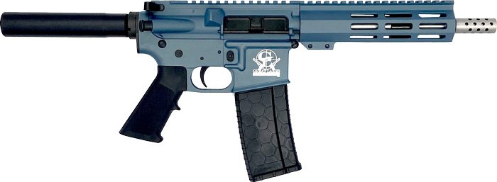 Glfa AR15 Pistol 223 Wylde - 7.5" Stainless BBL Blue - Image 2