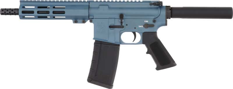 Glfa AR15 Pistol 223 Wylde - 7.5" Stainless BBL Blue