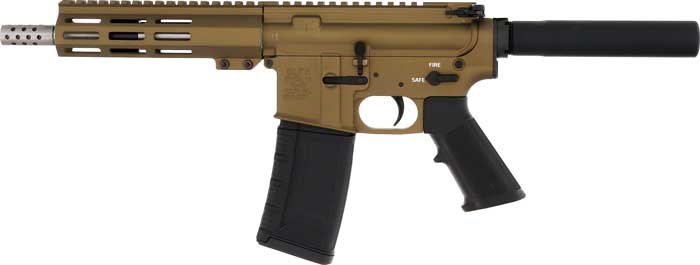 Glfa AR15 Pistol 223 Wylde - 7.5" Stainless BBL Bronze - Image 2