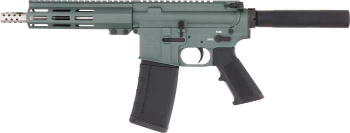 Glfa AR15 Pistol 223 Wylde - 7.5" SS. BBL. Charcoal Green - Image 2