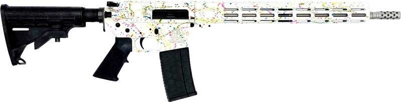 Glfa AR15 Splatter 223 Wylde - 16" S/S BBL White Splatter