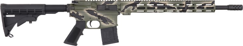 Glfa AR15 450 Bushmaster - 18" Nit BBL Pursuit Green Camo
