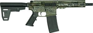 Glfa AR15 Pistol 223 Wylde - Bundle W/ 5 Knives Lichen GRN