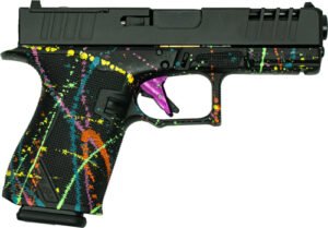 Glfa 19 Striker 9mm 4" 15 Shot - BLK Slide Splatter Black Frame