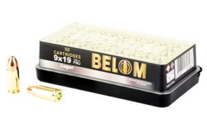 Belom 9mm 124GR FMJ Brass 50/1000