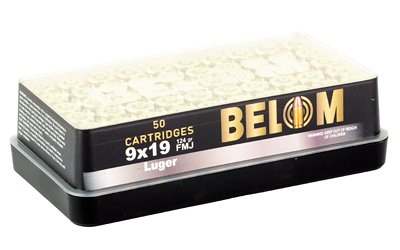 Belom 9mm 124GR FMJ Brass 50/1000 - Image 2
