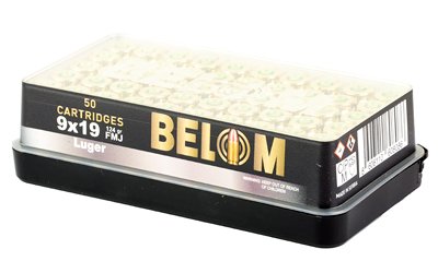 Belom 9mm 124GR FMJ Brass 50/1000 - Image 3