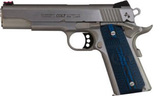 Colt Competition 38 Super 5" - 9RD Stainless Blue G10 Grips