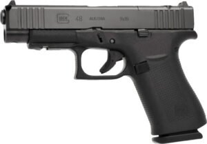 Glock 48 MOS 9mm Luger FS 10RD - Black Polymer Front Rails