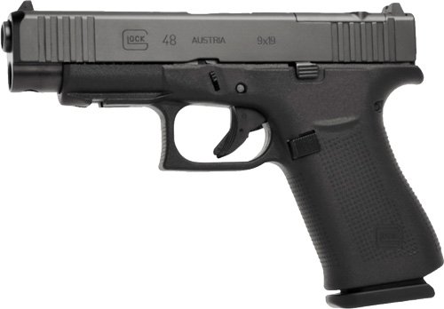 Glock 48 MOS 9mm Luger FS 10RD - Black Polymer Front Rails