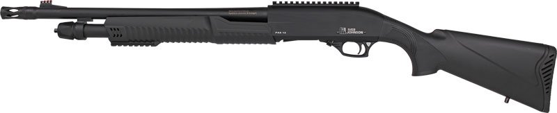 Iver Johnson Pump 12GA 3" 18" - Muzzle Brake Blued Synthetic - Image 2