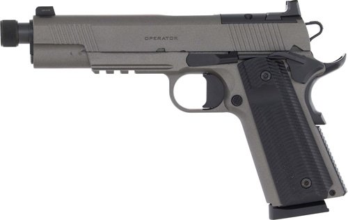 Springfield 1911 Operator Aos - 45 ACP 5" 8RD Gray Threaded - Image 2