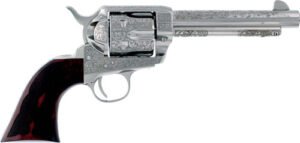 Cimarron Buffalo Bill Cody - 357MAG 5.5" Engraved Nickel