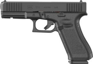 Glock 17 9mm V Fixed Sight - 17-Shot Black Front Serrations
