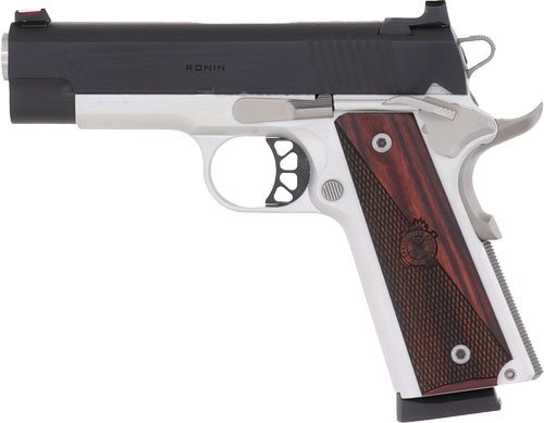 Springfield 1911 Ronin 9mm 4" - 10RD SS/Blued Wood Grips