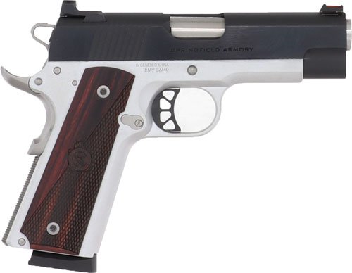 Springfield 1911 Ronin 9mm 4" - 10RD SS/Blued Wood Grips - Image 2