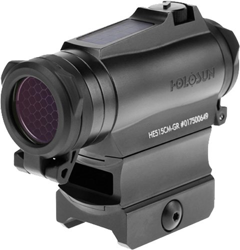 Holosun 515 Enclosed Green MLT - Reticle Solar 65MOA/2MOA 20mm