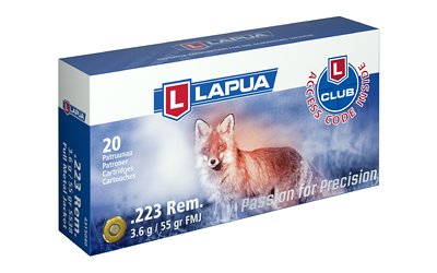 Lapua 223 REM 55GR FMJ 20/600