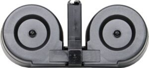 Iver Johnson Magazine AR15 - 223 100RD Drum BLK/Clear Poly
