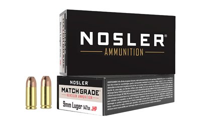 Nosler Asp 9mm 147GR JHP 50/500