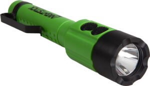 Nightstick Flashlight with - Green Laser 2AA Green Body