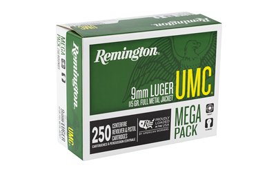 REM Umc MP 9mm 115GR FMJ 250/1000 - Image 2
