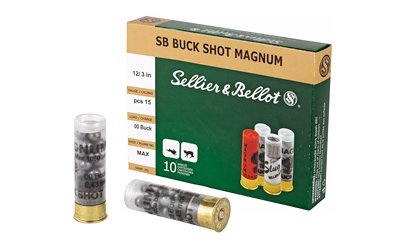 S&B 12GA 3" 00 15PEL 10/250