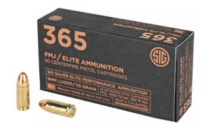 SIG Ammo 9mm 115GR FMJ 50/1000